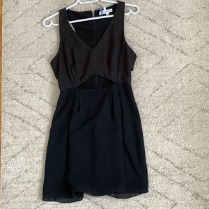 Bcbg little black dress with cut outs